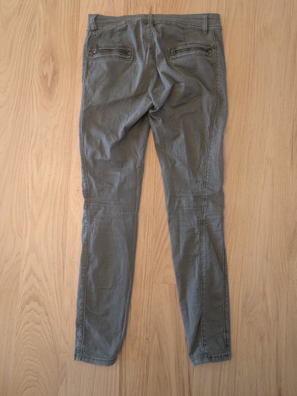 Versona Olive Green Skinny Jeans - Picture 2 of 4